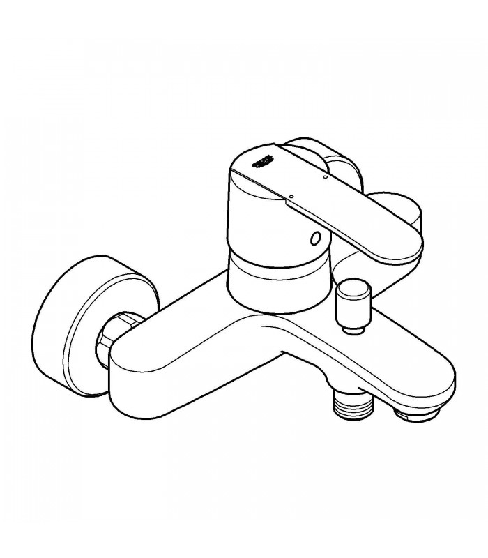 Compra online Misturador monocomando para banheira e chuveiro Grohe Wave Cosmopolitan 1/2" (Ref. 23209000) en oferta al mejor precio