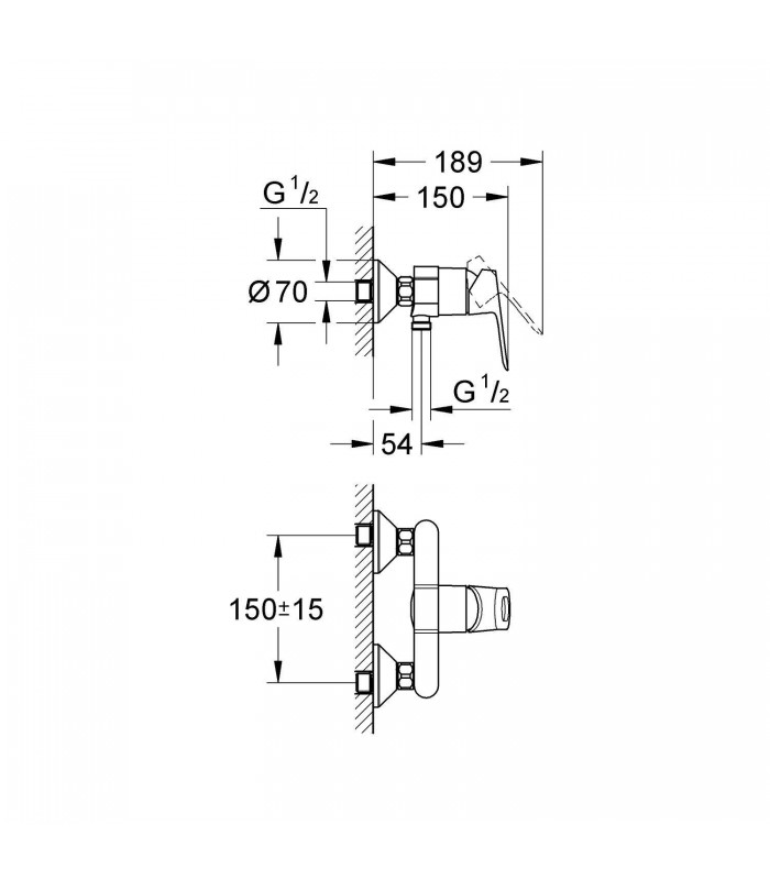 Compra online Bauloop Monom ducha visto Grohe (23340000) en oferta al mejor precio