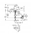 Grohe Monomando de lavabo 1/2" Tamaño S (Ref. 23809000)
