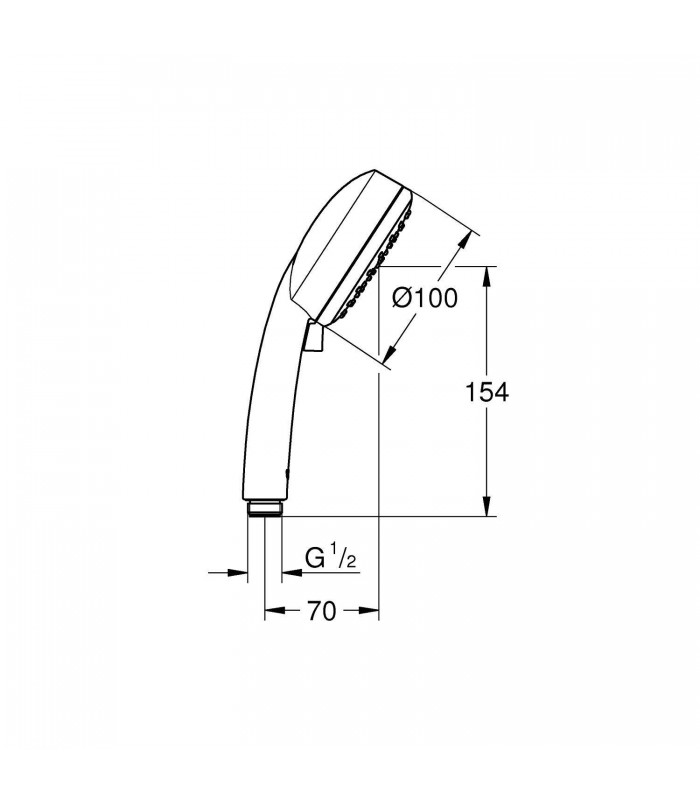 Compra online Grohe Vitalio Comfort 100 Teleducha 2 chorros (Ref. 26397000) en oferta al mejor precio