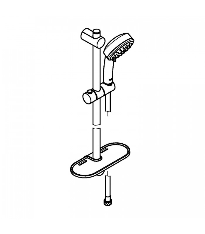 Compra online Conjunto de chuveiro Grohe Vitalio Comfort 100 de 2 jatos (Ref. 26398000) en oferta al mejor precio