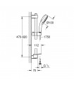 Grohe Vitalio Comfort 100 Conjunto de ducha 2 chorros (Ref. 26398000)