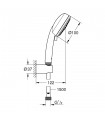 Grohe Vitalio Comfort 100 Conjunto de ducha con soporte, teleducha 2 chorros (Ref. 26399000)