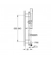 Grohe Euphoria Cosmopolitan Stick Conjunto de barra de ducha 1 chorro (Ref. 27368000)