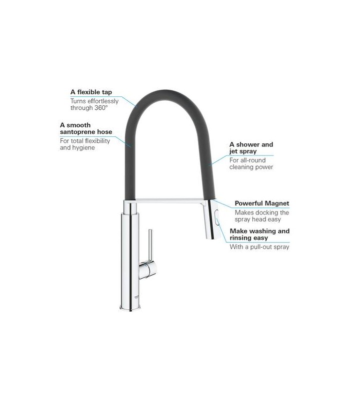 Compra online Misturadora monocomando para lavatório Grohe Feel 1/2" (Ref. 31489000) en oferta al mejor precio