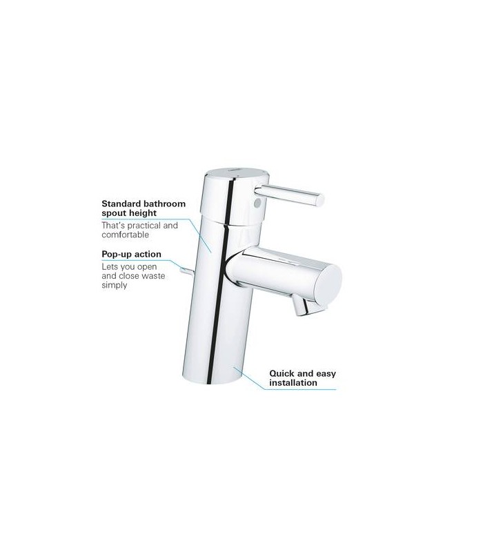 Compra online Misturadora de lavatório GROHE Concetto 1/2" (32204001) en oferta al mejor precio