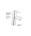 Grohe Concetto Monomando de lavabo 1/2" Tamaño S (Ref. 32204001)