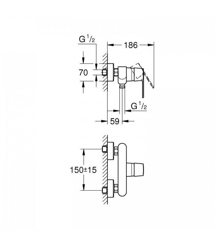 Compra online Grohe Get Monomando de ducha 1/2" (Ref. 32888000) en oferta al mejor precio