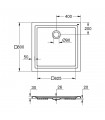 Grohe Plato de ducha acrílico 800 x 800 (Ref. 39302000)