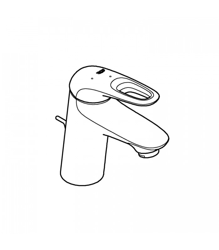 Compra online Grifo de lavabo Grohe Eurostyle con apertura en frío color moon white 23374LS3 en oferta al mejor precio