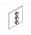 Grohe Grohtherm SmartControl Placa con triple llave de paso Cuadrado (Ref. 29127000)