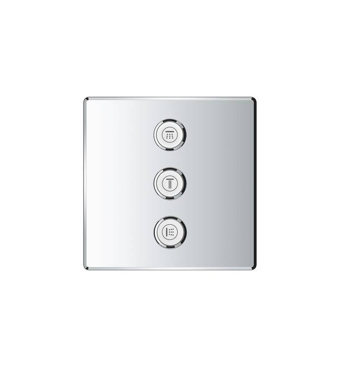 Compra online Grohe Grohtherm SmartControl Placa con triple llave de paso Cuadrado (Ref. 29127000) en oferta al mejor precio