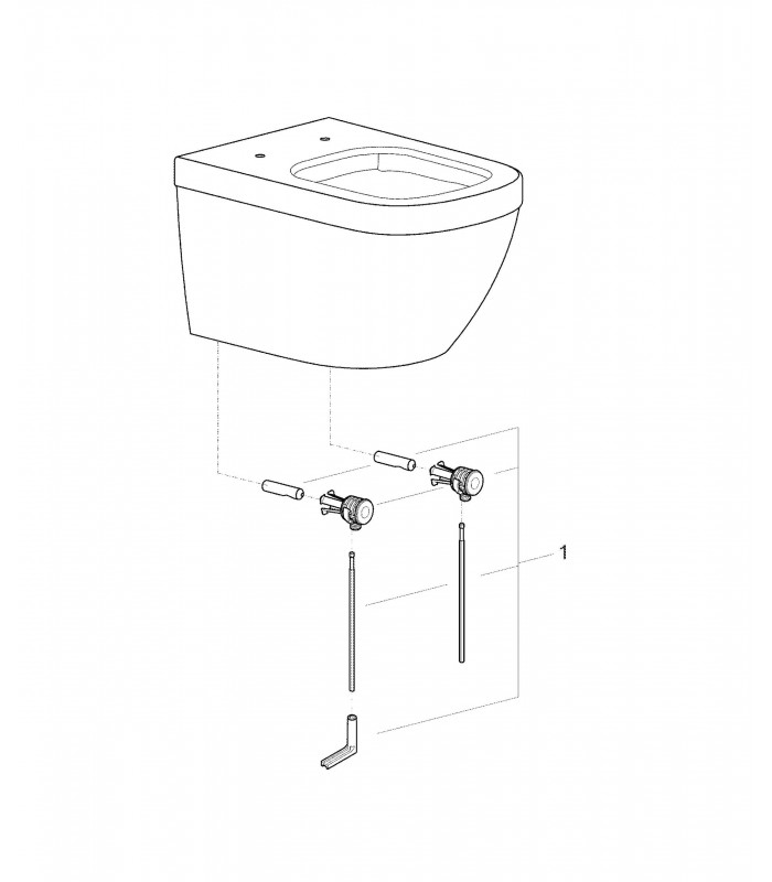 Compra online Sanita suspensa Grohe Euro H (3932800H) en oferta al mejor precio