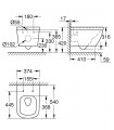 Grohe Euro wc suspendido H  (3932800H)