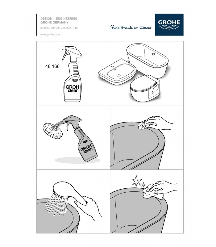 Compra online Grohe Cube cisterna alimentación lateral  (39489000) en oferta al mejor precio