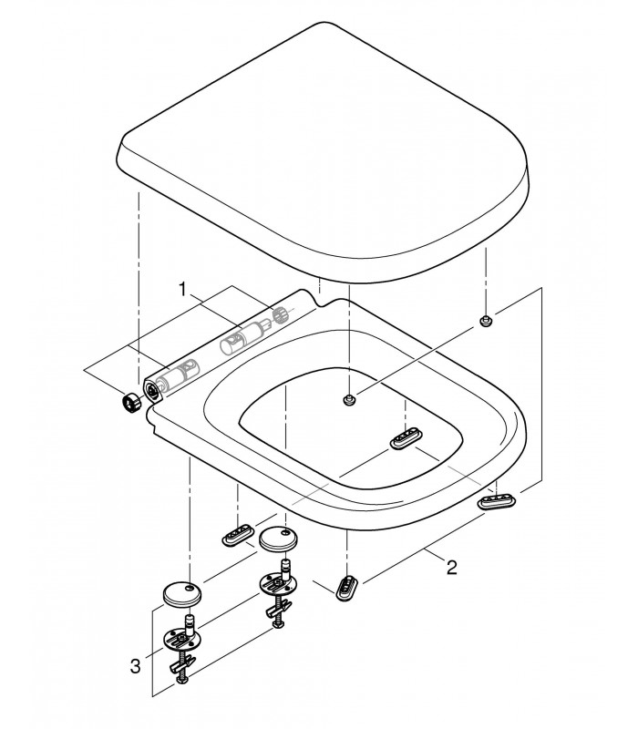 Compra online Grohe Sanitário Euro Sanitário de chão para tanque baixo (Ref. 39462000) en oferta al mejor precio