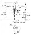 Grohe Sail Cube Monomando de lavabo 1/2" Tamaño S (Ref. 23435000)