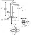 Grohe Wave Monomando de lavabo 1/2" Tamaño XL (Ref. 23585001)