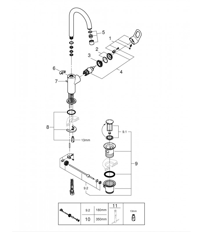 Compra online Grohe Start Loop Monomando de lavabo de 1/2" Tamaño L (Ref. 23780000) en oferta al mejor precio