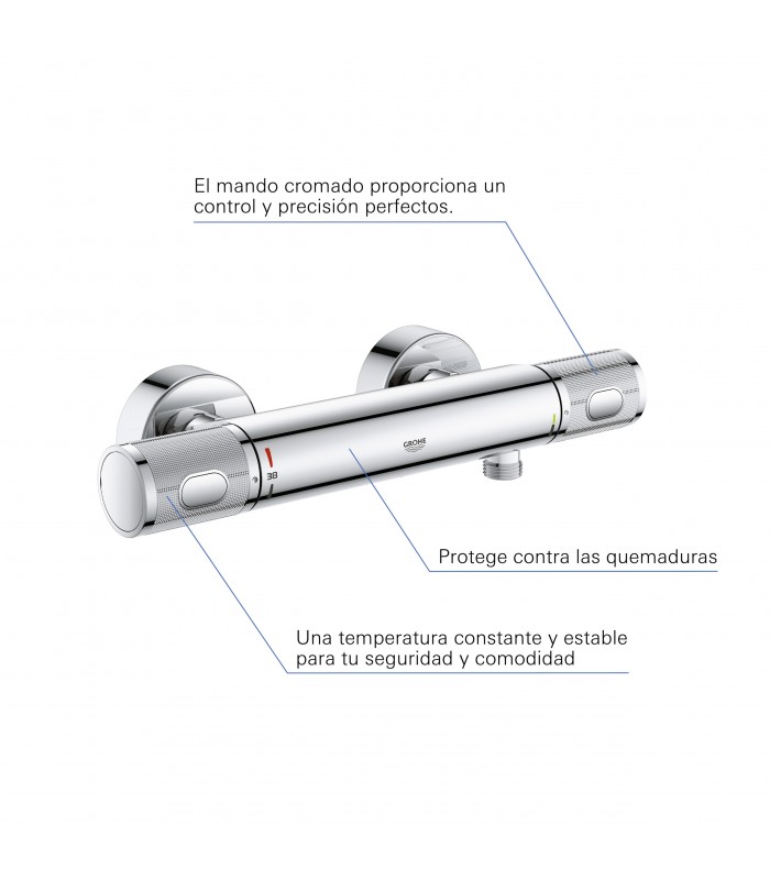 Compra online Termostato de ducha Grohe Precision Feel 34790000 en oferta al mejor precio