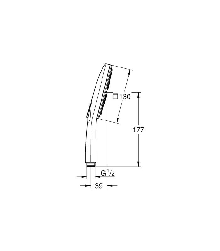 Compra online Chuveiro de mão Grohe Vitalio SmartActive 130 Cube 3 jatos 26595000 en oferta al mejor precio