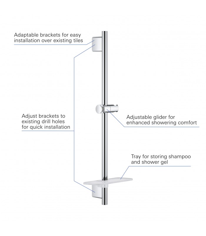 Compra online Grohe Vitalio SmartActive Chuveiro Trilho 600 mm en oferta al mejor precio