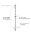 Grohe Vitalio SmartActive Chuveiro Trilho 600 mm
