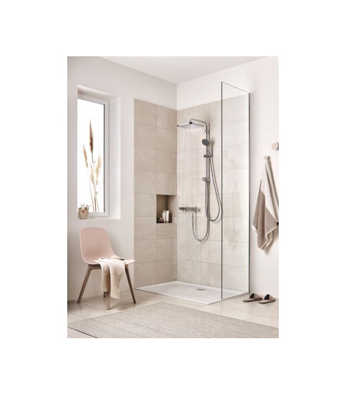 Compra online Grohe Vitalio Start System 250 Cube Sistema de ducha flexible con desviador para montaje en pared en oferta al mejor precio