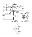 Grohe Start Edge Mezclador monomando de lavabo 1/2 " Tamaño S