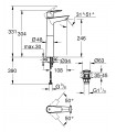 Monomando de lavabo 1/2" Grohe Start Edge Tamaño XL 23777001
