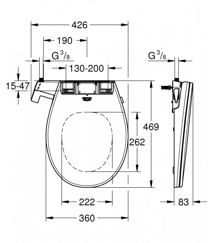 Compra online Asiento Bidé Manual BAU en oferta al mejor precio