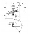 Grohe Sail Cube Monomando de fregadero 1/2" (Ref. 31393000)