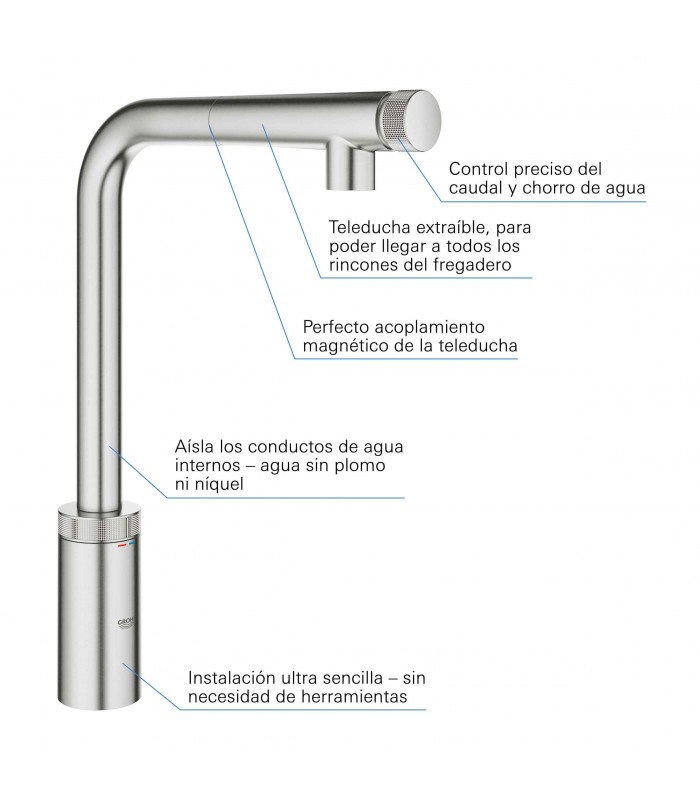 Compra online Misturadora monocomando para lavatório Grohe Minta SmartControl (31613DC0) en oferta al mejor precio