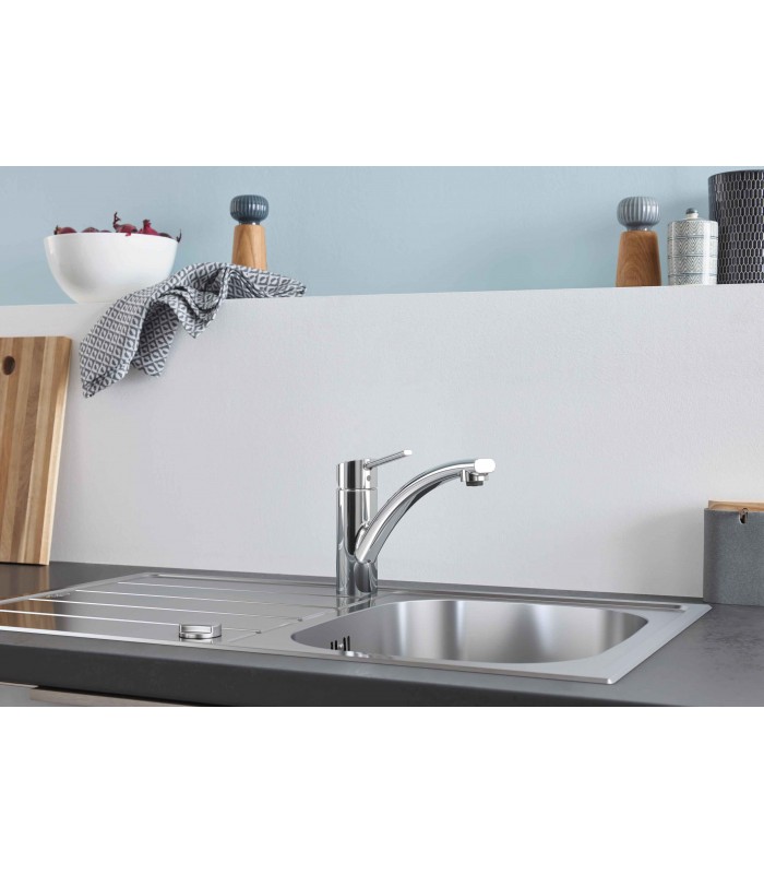 Compra online Pia de aço inoxidável Grohe com escorredor K200 (31552SD1) en oferta al mejor precio