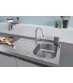 Pia de aço inoxidável Grohe com escorredor K200 (31552SD1)