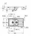 Fregadero Grohe de acero inoxidable con escurridor K200  (31564SD1)