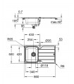 Pia de aço inoxidável Grohe com escorredor K500 (31571SD1)