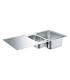 Fregadero Grohe de acero inoxidable con escurridor K500  (31572SD1)