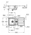 Fregadero Grohe de acero inoxidable con escurridor K500  (31572SD1)