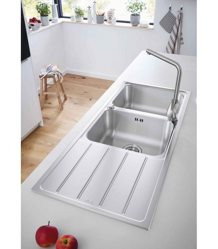Compra online Fregadero Grohe de acero inoxidable con escurridor K500  (31588SD1) en oferta al mejor precio
