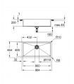 Pia de aço inoxidável K700 Grohe (31580SD1)
