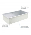 Pia de aço inoxidável K700 Grohe (31580SD1)