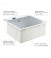 Fregadero acero inoxidable Grohe K800 (31583SD1)