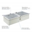 Pia de aço inoxidável Grohe K800 (31585SD1)