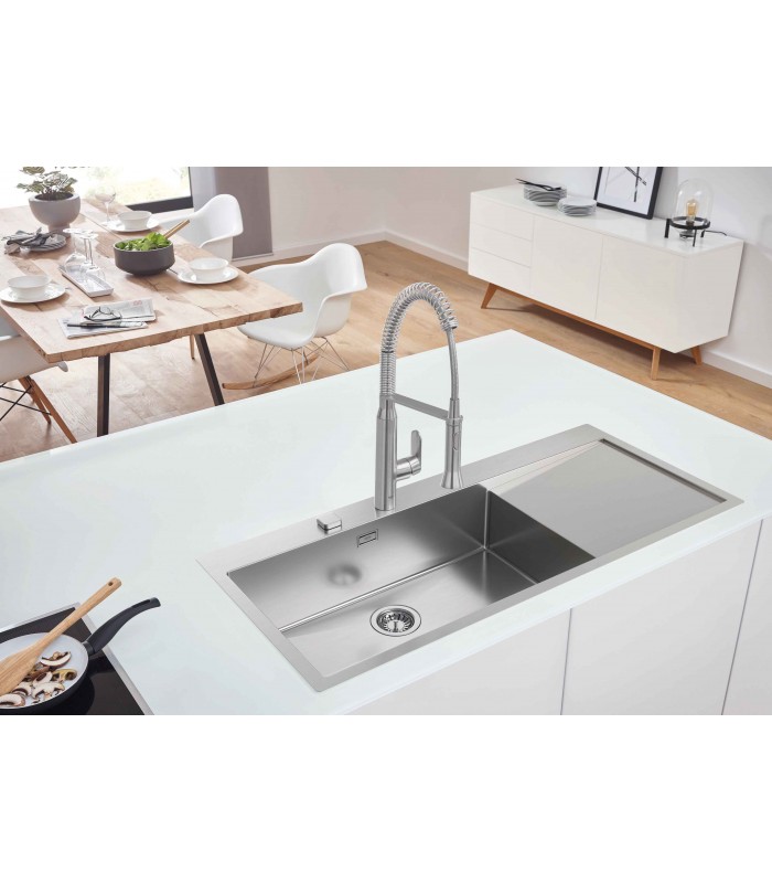 Compra online Fregadero de acero inoxidable Grohe con escurridor K1000  (31581SD1) en oferta al mejor precio