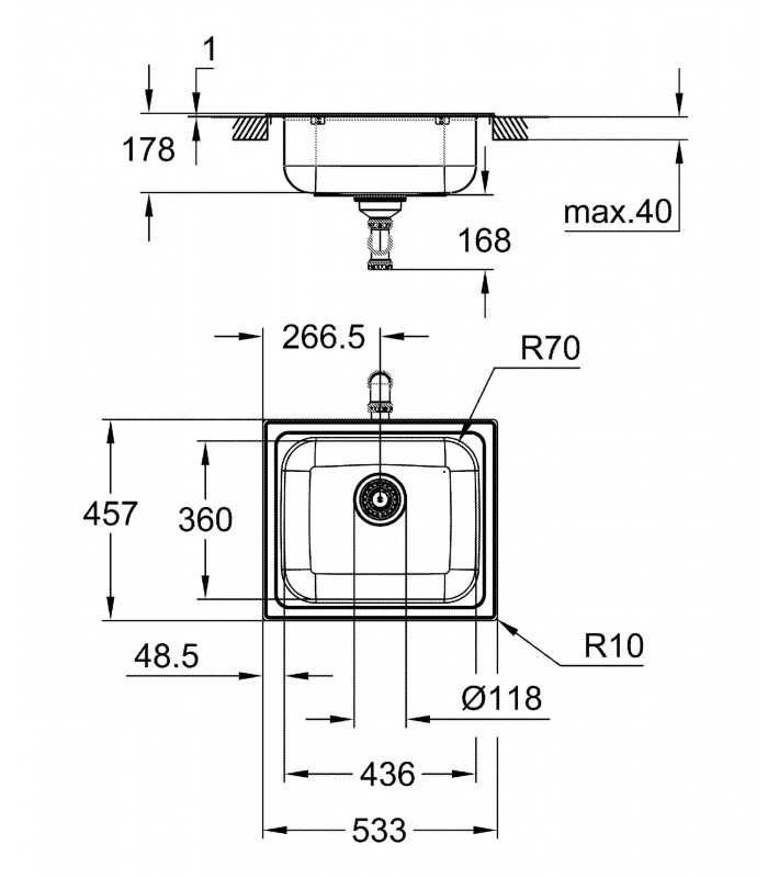 Compra online Fregadero acero inoxidable Grohe K200 (31719SD0) en oferta al mejor precio