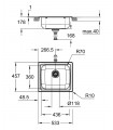Fregadero acero inoxidable Grohe K200 (31719SD0)