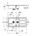 Pia de aço inoxidável Grohe com escorredor K400+ (31569SD0)