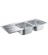 Pia de aço inoxidável Grohe com escorredor K400 (31587SD0)