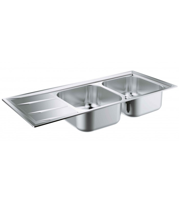 Compra online Pia de aço inoxidável Grohe com escorredor K400 (31587SD0) en oferta al mejor precio